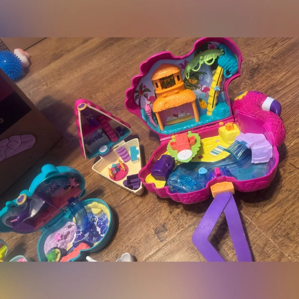 Polly pocket mega lot ice cream, flamingo, otter, birthday cake & puppy star - Picture 8 of 12
